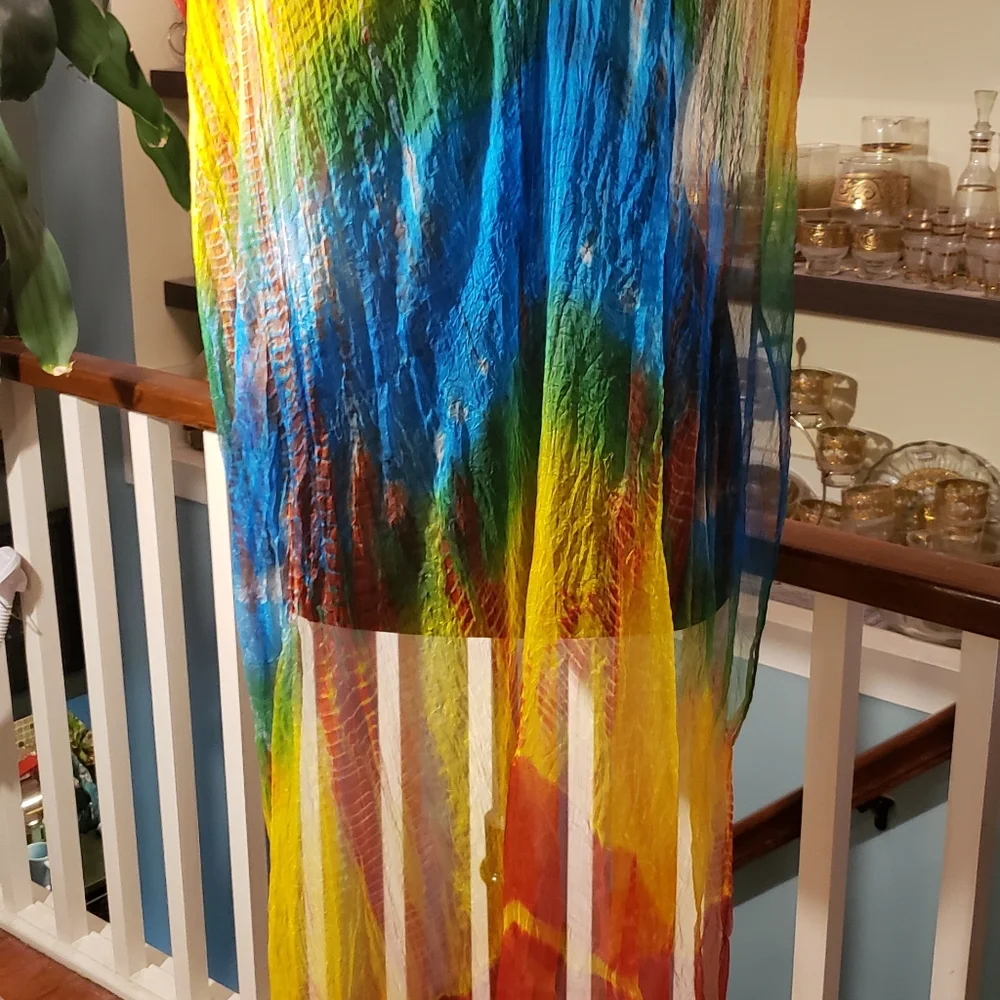 Large Colorful Sheer BohoScarf